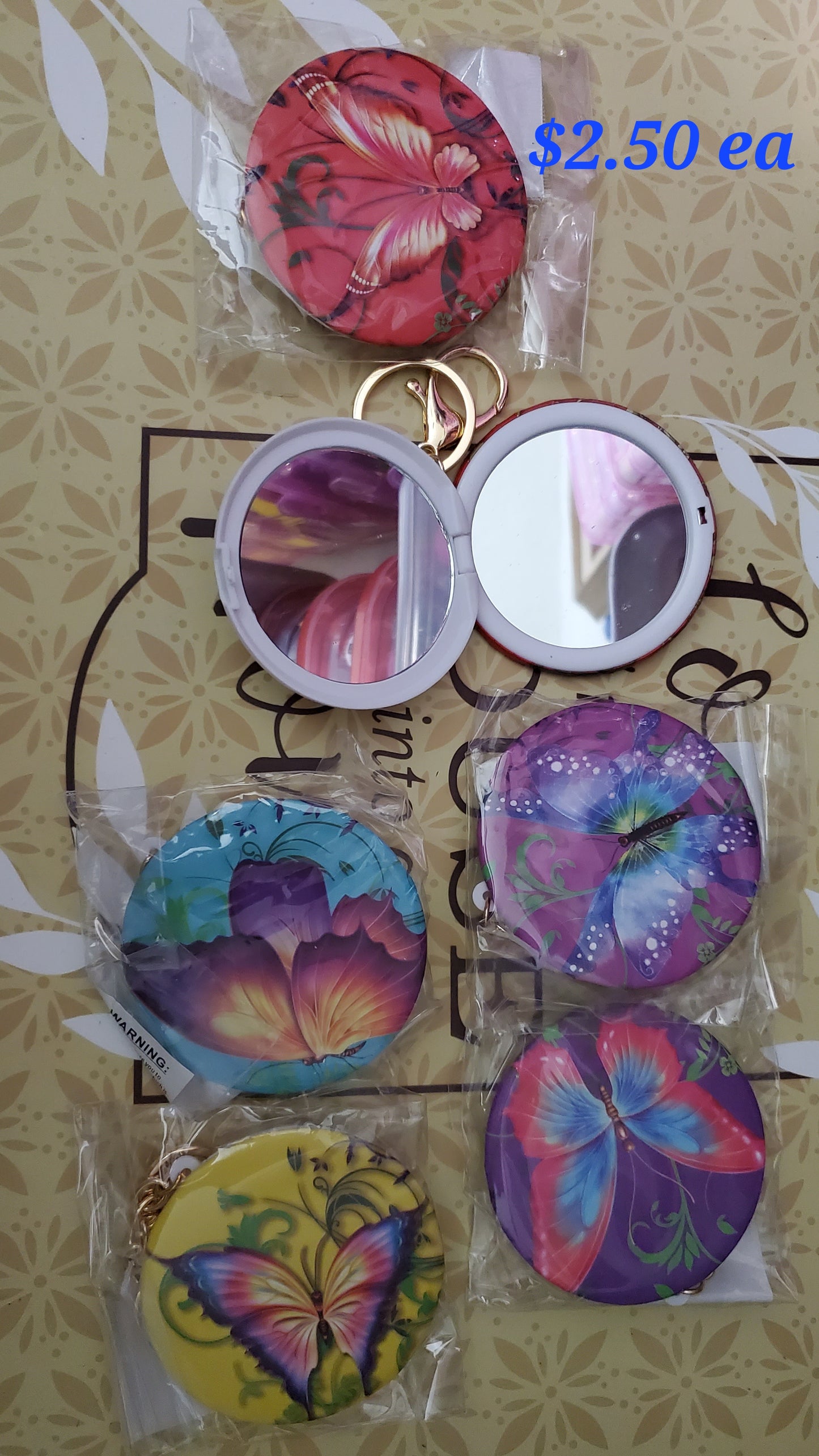 Key Chain Pocket Mirror