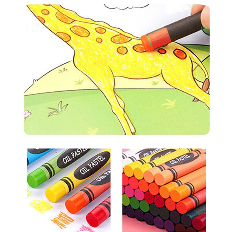 208 PCS Kid Draw Set Colored Pencil Crayon Watercolors Pens with Drawing Board Drawing Set Toy School Supplies Kid Gifts