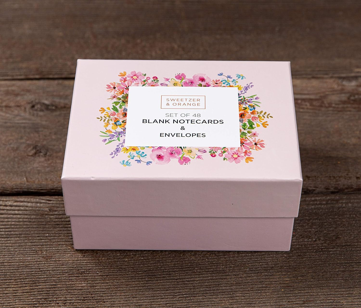 Blank Cards with Envelopes - 48 Floral Blank Note Cards with Envelopes – 4 Assorted Cards for All Occasions! Blank Notecards and Envelopes Stationary Set for Personalized Greeting Cards-4X5.5"
