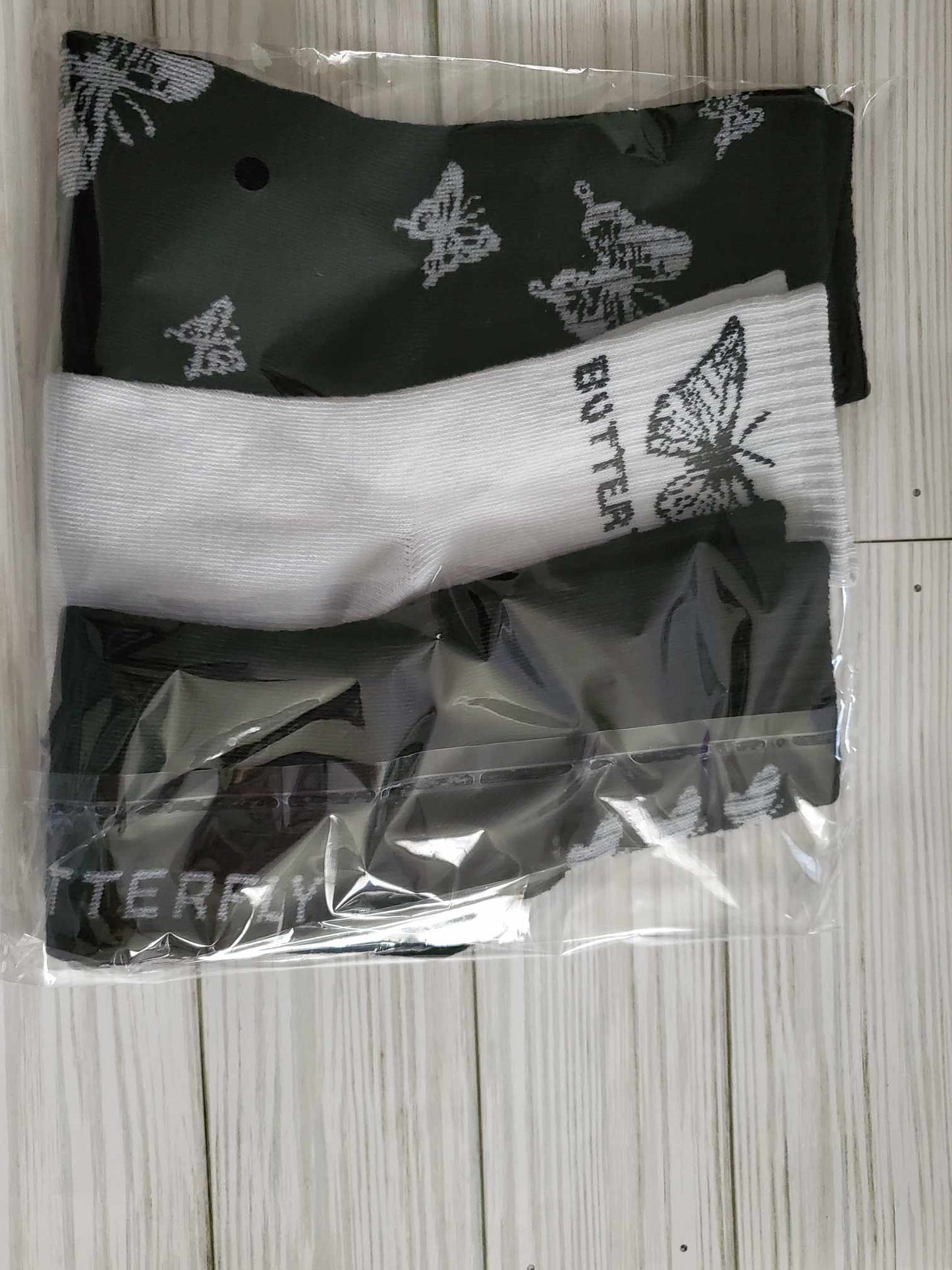 Butterfly Crew Socks